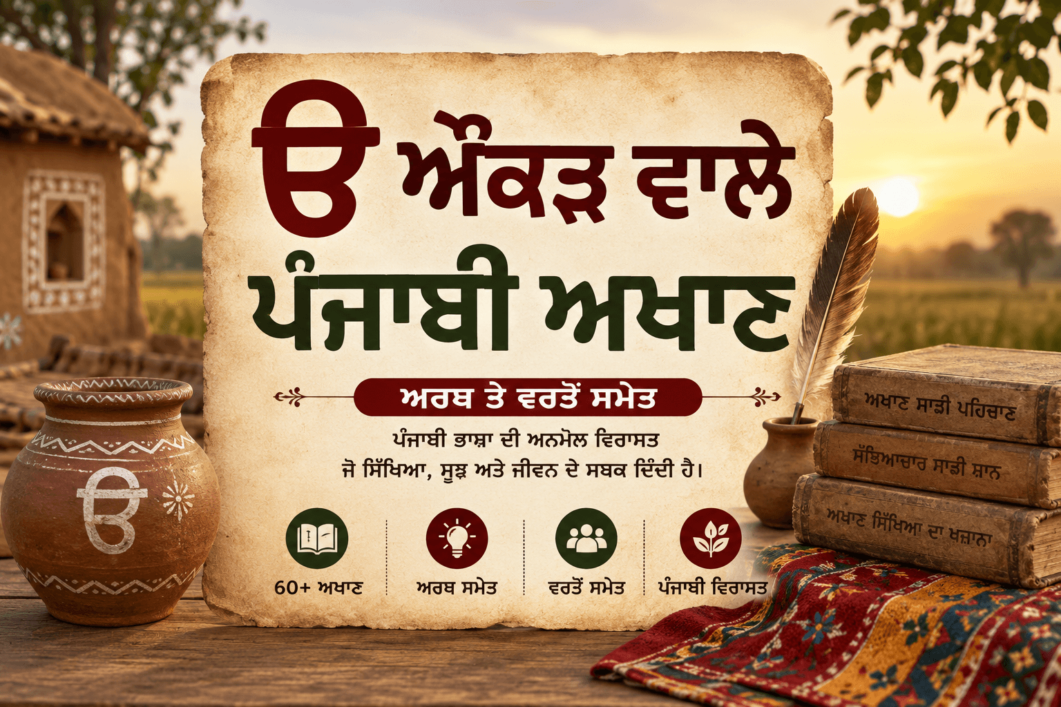 ਉ ਔਂਕੜ ਵਾਲੇ ਪੰਜਾਬੀ ਅਖਾਣ