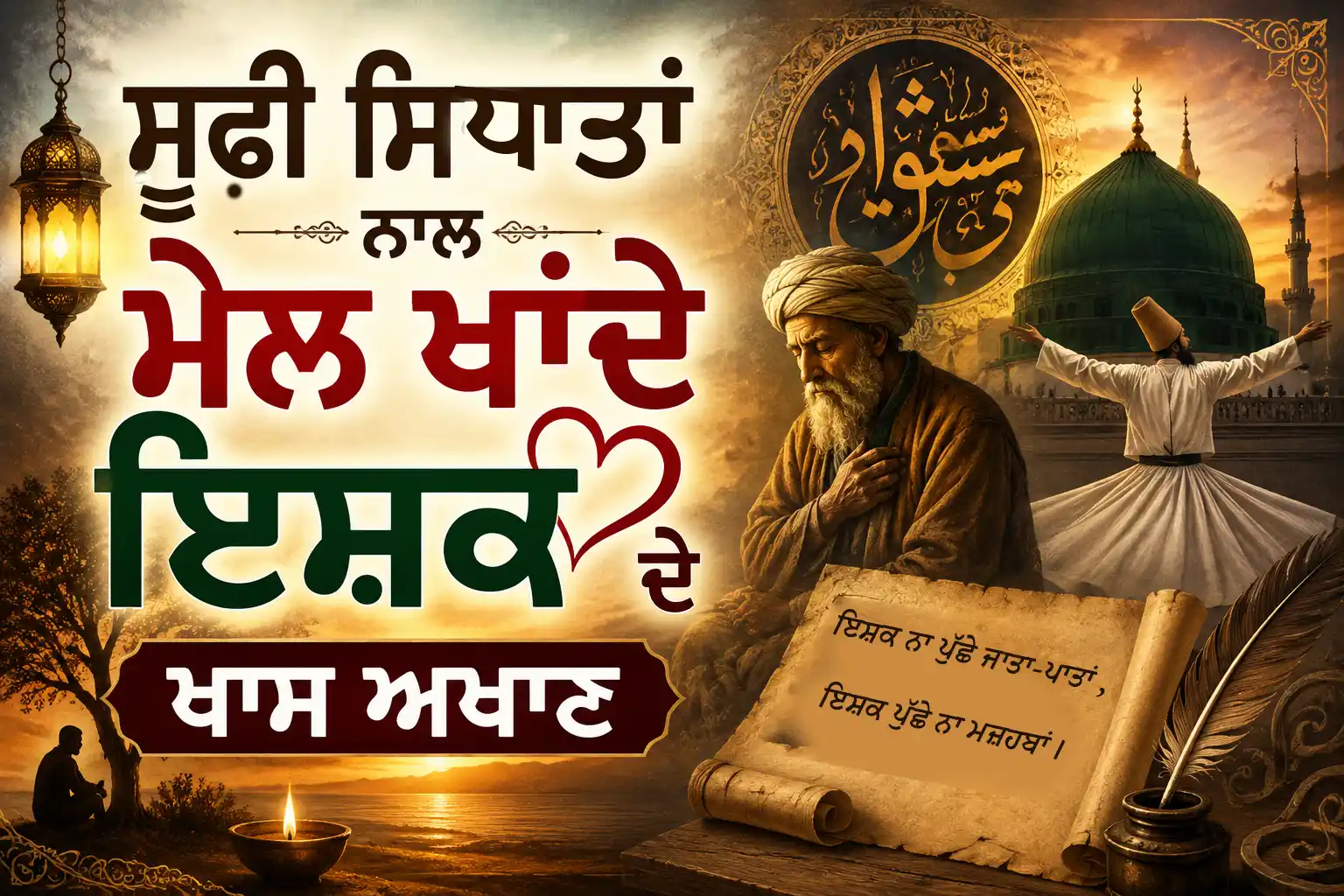 ਸੂਫੀ ਸਿਧਾਂਤਾਂ ਨਾਲ ਮੇਲ ਖਾਂਦੇ ਇਸ਼ਕ ਦੇ ਖਾਸ ਅਖਾਣ