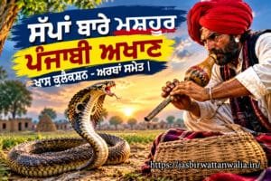 ਸੱਪਾਂ ਬਾਰੇ ਮਸ਼ਹੂਰ ਪੰਜਾਬੀ ਅਖਾਣ ਅਰਥਾਂ ਸਮੇਤ | Snake Proverbs | Special Collection |